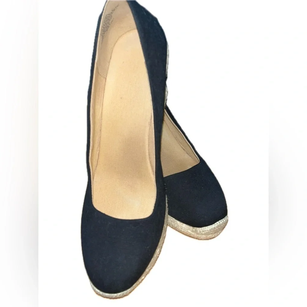 J. Crew Women's Seville Canvas Espadrille, Black